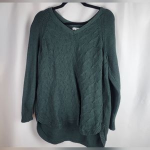 Deep Forest Green Sonoma Cable Sweater